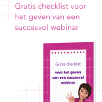 Gratis Checklist Webinar